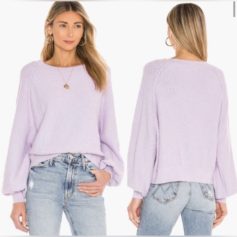 Free People “Found My Friend” Lavender / Lilac Pullover
